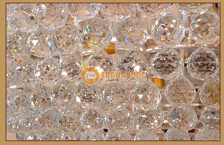 Đèn chùm pha lê cao cấp gắn trần biệt thự CM198-15